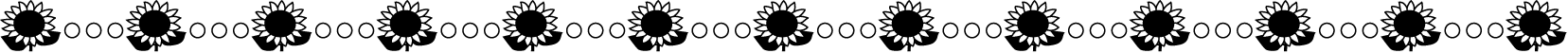 夏の花の飾り罫10-ひまわりイラスト