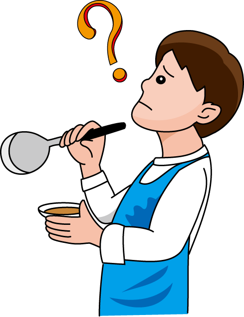 調理06-味見 イラスト