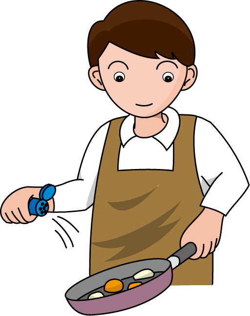 調理13-塩コショウ イラスト