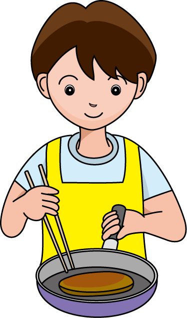 調理15-焼く イラスト