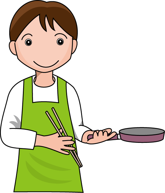 調理18-炒め物 イラスト