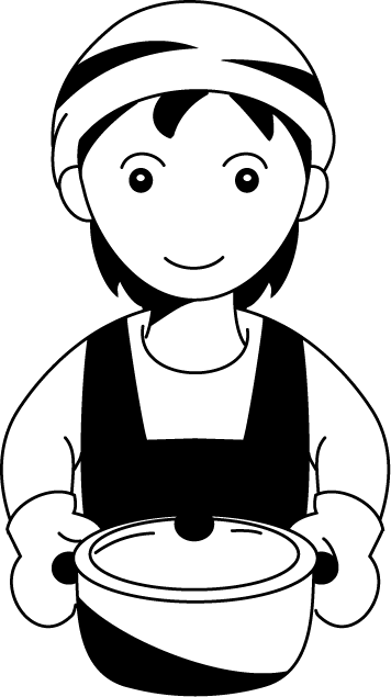 調理05-鍋を運ぶ イラスト