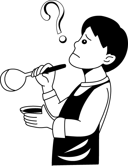 調理06-味見 イラスト