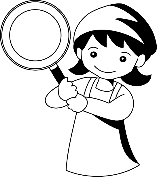 調理11-フライパン イラスト
