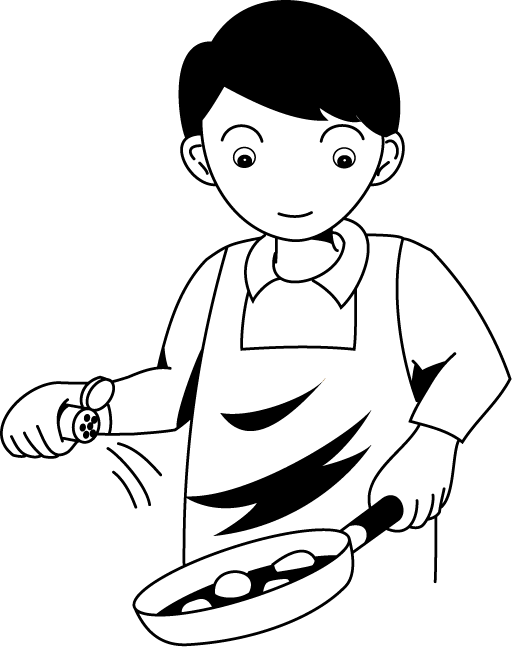 調理13-塩コショウ イラスト