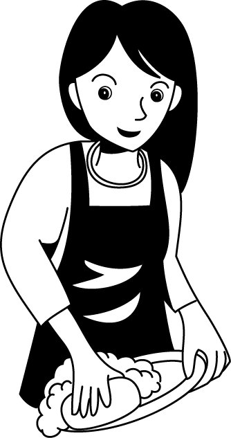 調理19-洗い物 イラスト