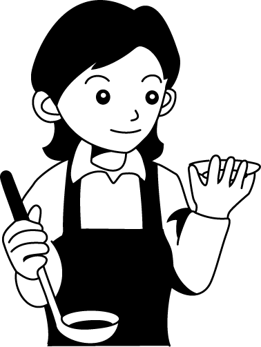 調理26-味見 イラスト