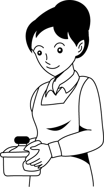 調理29-鍋を運ぶ イラスト