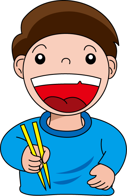 食事03-いただきますイラスト