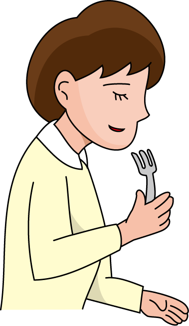 食事08-噛む イラスト