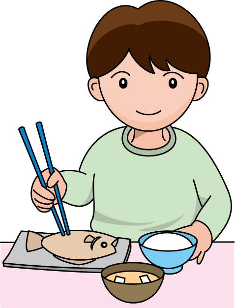 食事14-夕食 イラスト