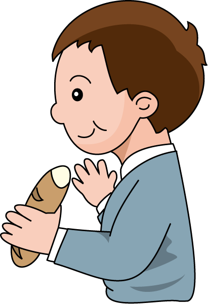 食事17-パン イラスト