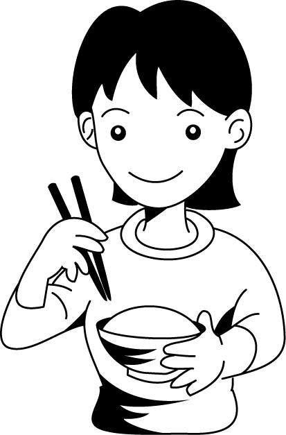 食事02-ご飯 イラスト