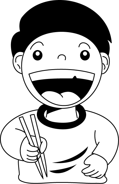 食事03-いただきますイラスト