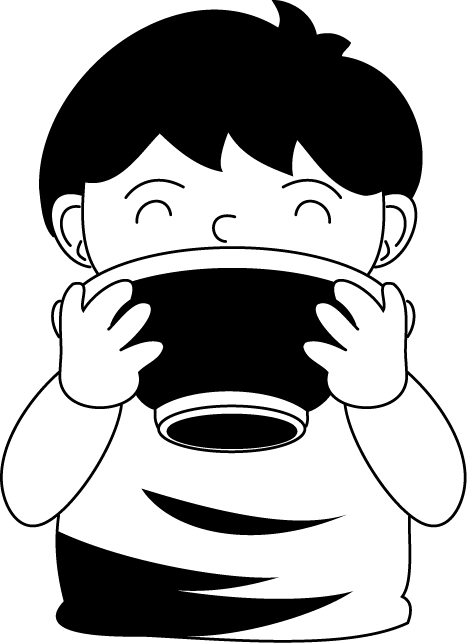 食事05-飲む イラスト