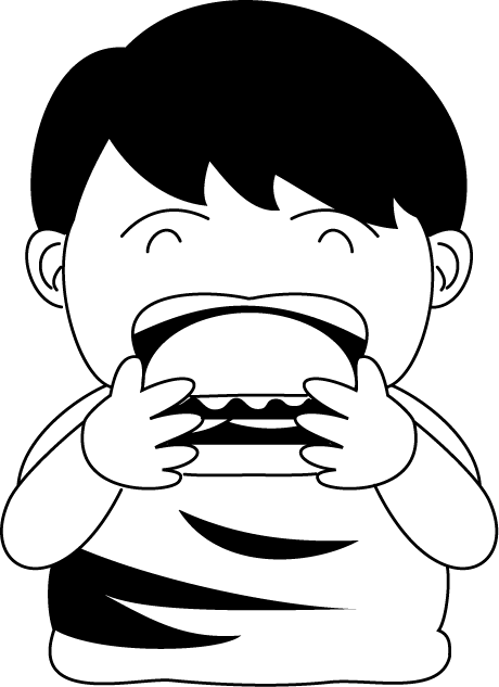 食事20-ハンバーガー イラスト