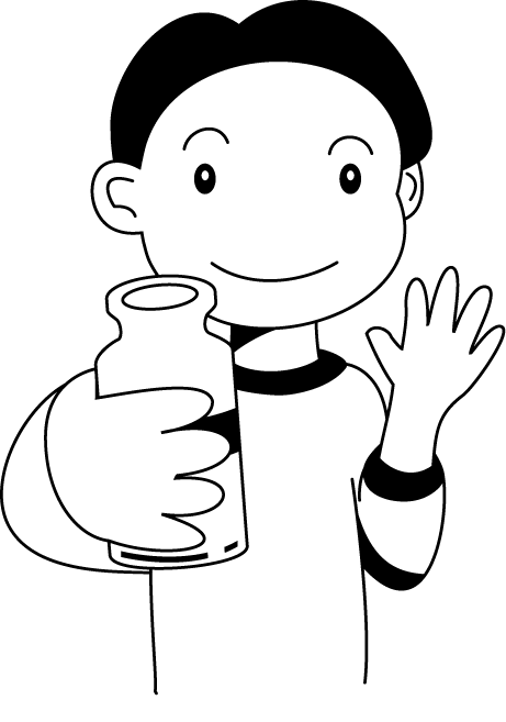 食事22-牛乳 イラスト