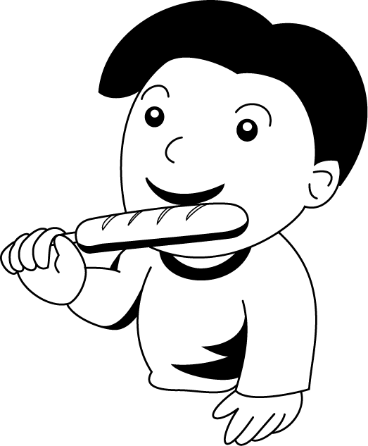 食事23-フランクフルト イラスト