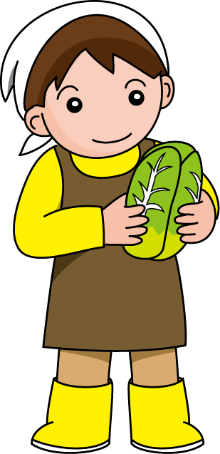 食で働く人01-畑仕事 イラスト