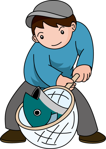 食で働く人06-漁師 イラスト