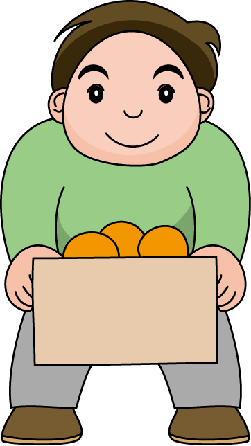 食で働く人10-果物 イラスト