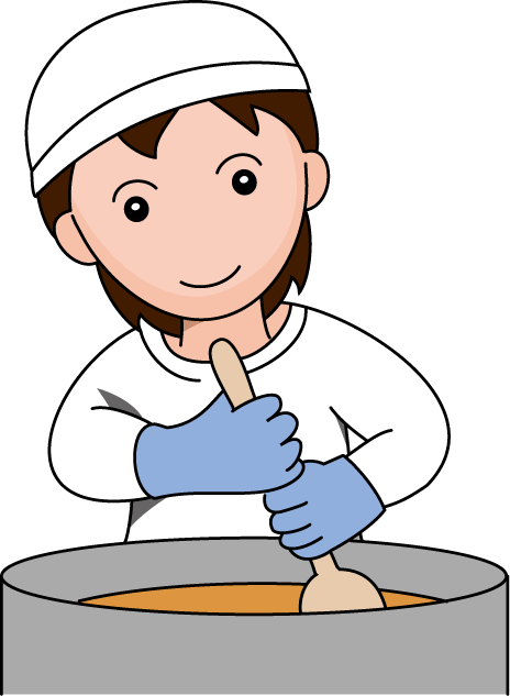 食で働く人17-調理師 イラスト