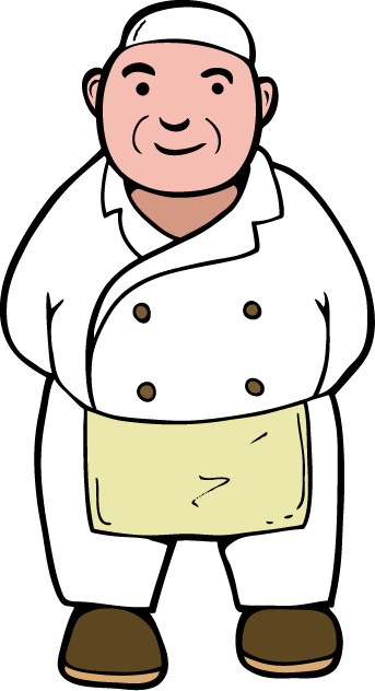 食で働く人23-料理人 イラスト
