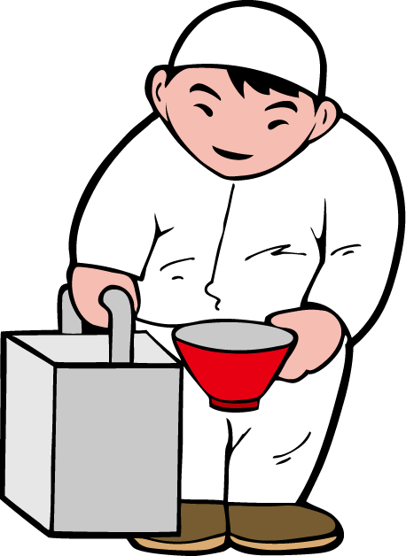 食で働く人26-出前 イラスト