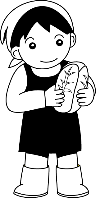 食で働く人01-畑仕事 イラスト