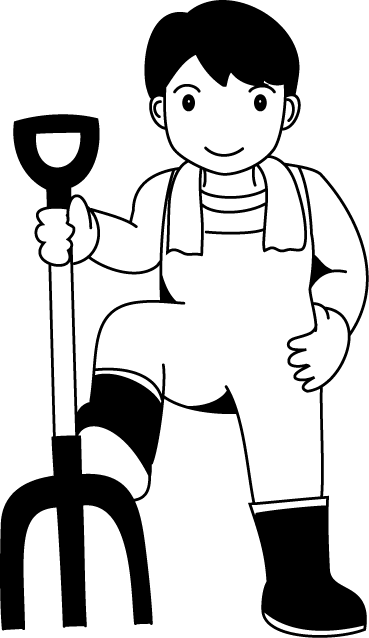 食で働く人09-牧畜 イラスト