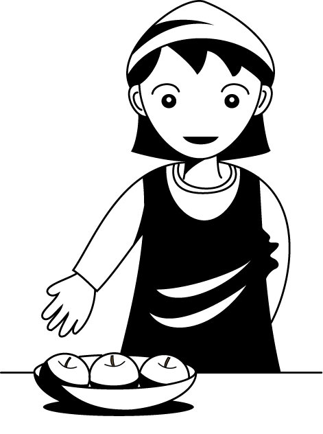 食で働く人12-果実 イラスト