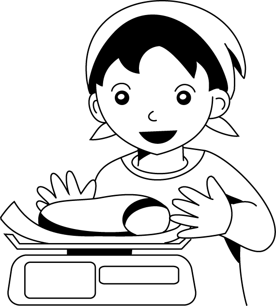 食で働く人15-肉屋 イラスト