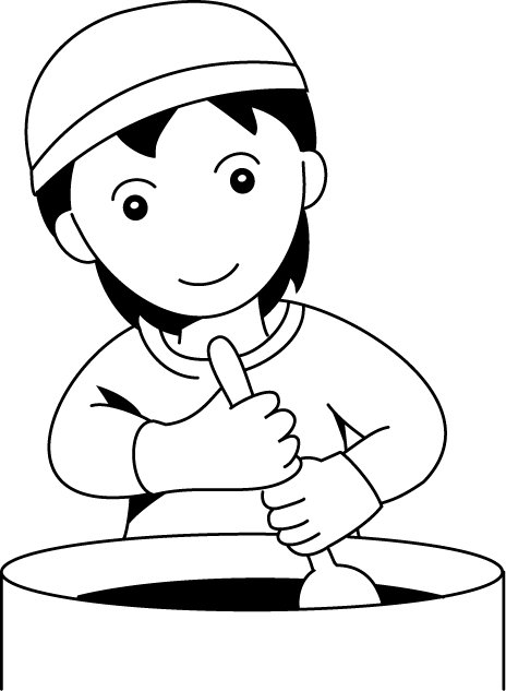 食で働く人17-調理師 イラスト