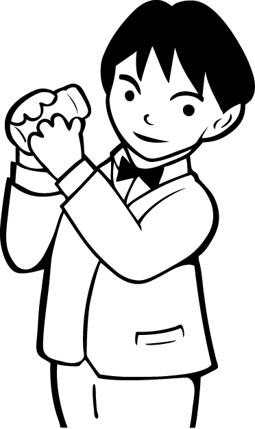 食で働く人25-バーテンダー イラスト