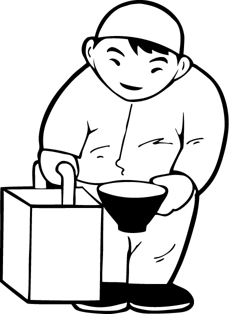 食で働く人26-出前 イラスト