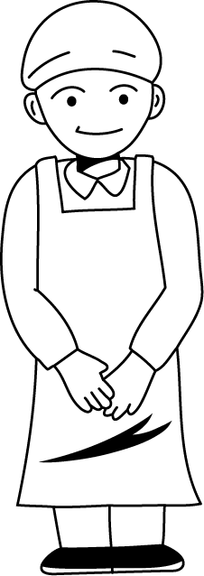 食で働く人30-調理師 イラスト