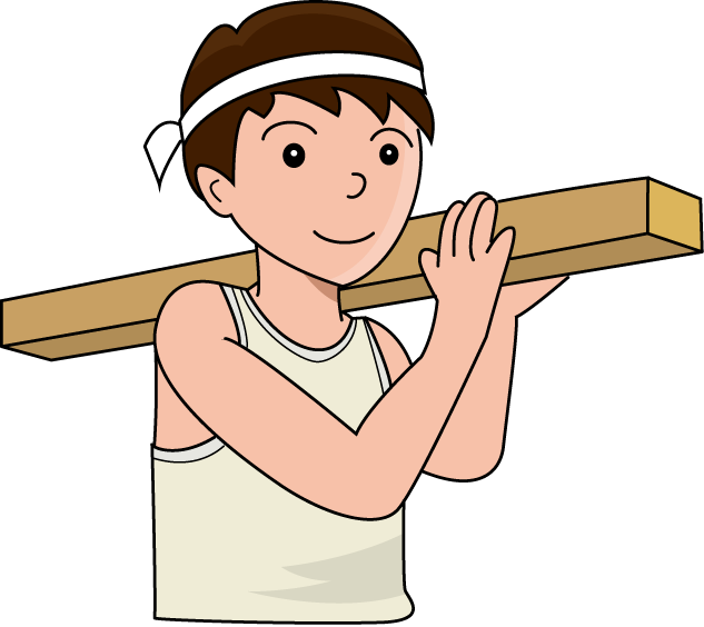 建築03-材木 イラスト