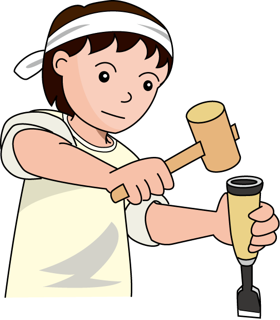 建築05-鑿(ノミ) イラスト