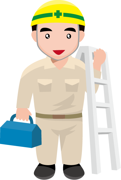 建築07-電気工事 イラスト