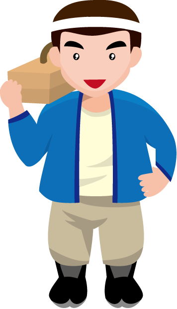 建築09-大工さん イラスト