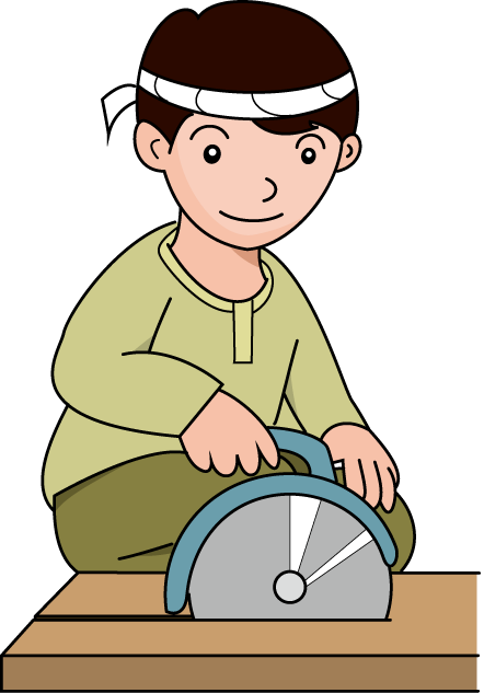 建築12-電動のこぎり イラスト