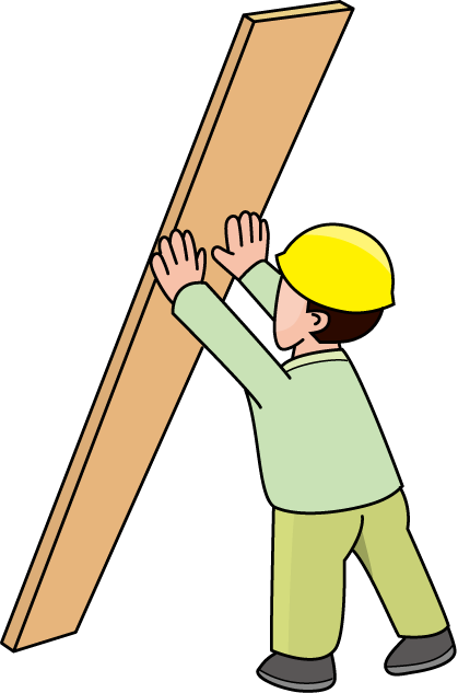 建築17-板 イラスト