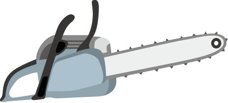 建築21-チェーンソウ イラスト