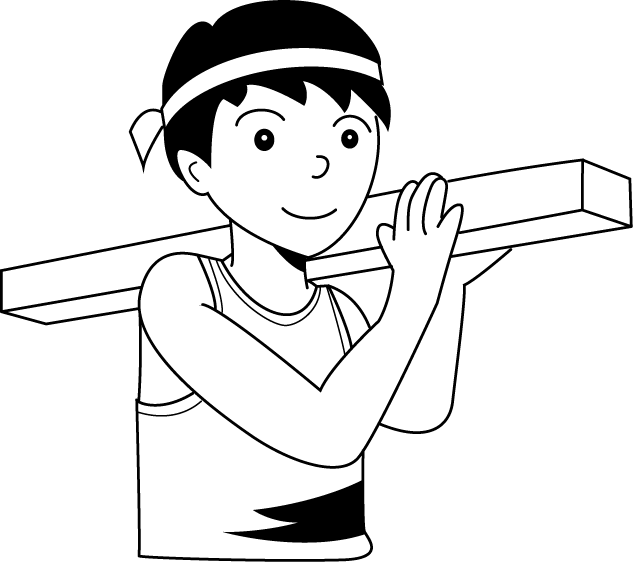 建築03-材木 イラスト