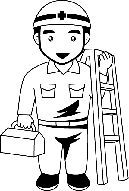 建築07-電気工事 イラスト