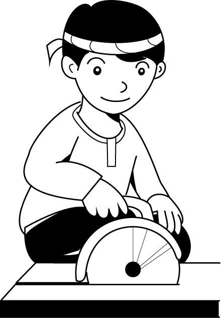 建築12-電動のこぎり イラスト