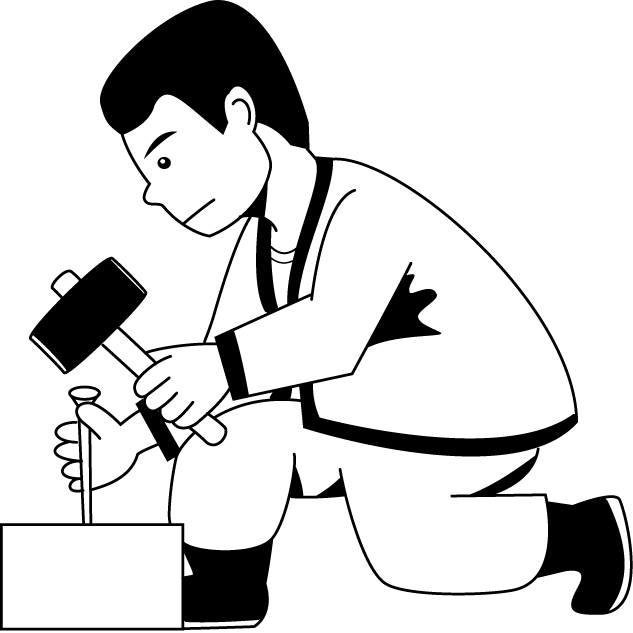 建築14-鑿(ノミ) イラスト