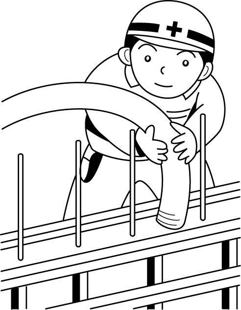 建築16-基礎工事 イラスト