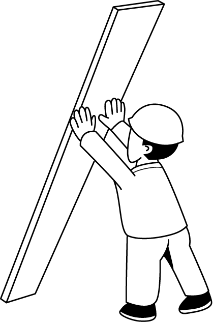 建築17-板 イラスト