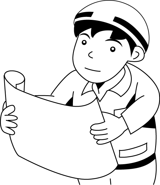 建築19-現場監督 イラスト